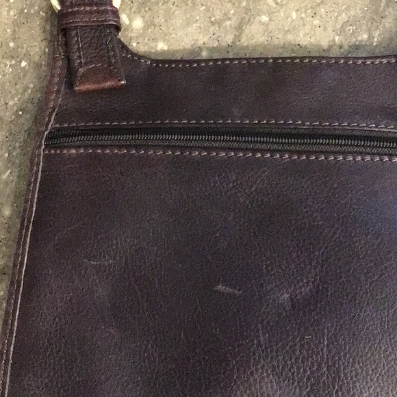 Vintage Fossil handbag, brown leather - Picture 13 of 16